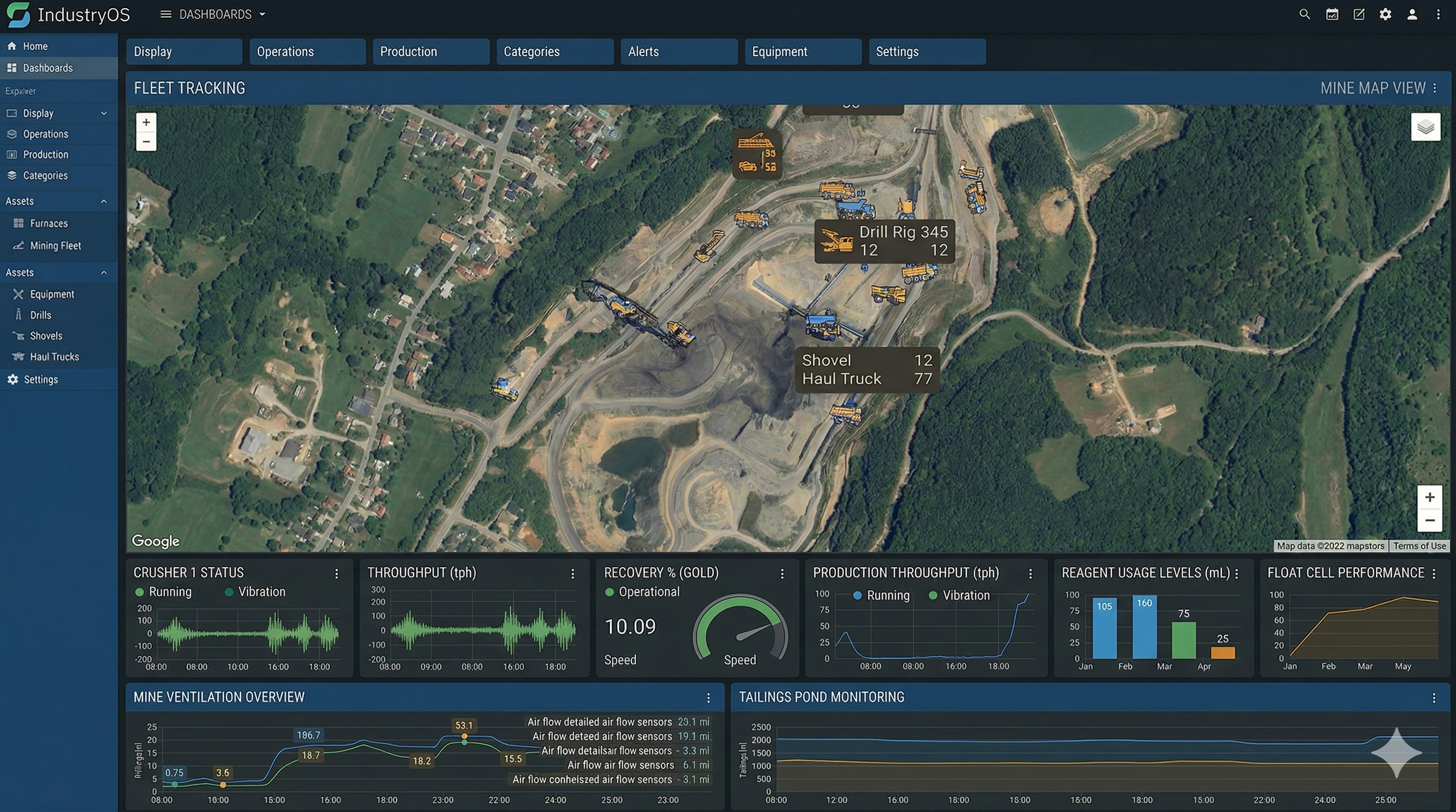 IndustryOS IoT Platform Dashboard